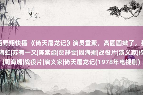西野翔快播 《倚天屠龙记》演员重聚，高圆圆嫩了，我却被“小昭”惊艳了|陶虹|苏有一又|陈紫函|贾静雯|周海媚|战役片|演义家|倚天屠龙记(1978年电视剧)