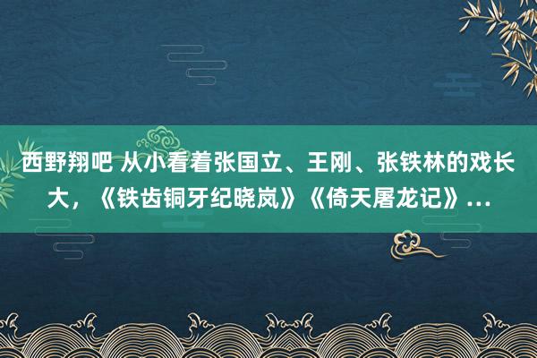 西野翔吧 从小看着张国立、王刚、张铁林的戏长大，《铁齿铜牙纪晓岚》《倚天屠龙记》…
