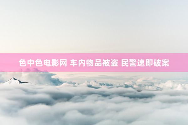 色中色电影网 车内物品被盗 民警速即破案