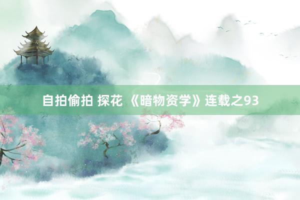 自拍偷拍 探花 《暗物资学》连载之93
